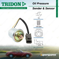 Tridon Oil Pressure Gauge Sensor for Nissan Navara D21 Patrol GQ GU Skyline R30