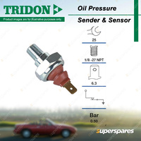 Tridon Oil Pressure Light Switch for Volvo 760 2.3L B23ET Petrol Turbo