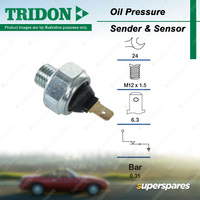 Tridon Light Oil Pressure Switch for Fiat 126 126 0.7L 2cyl 18kW 126 1981-2000