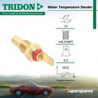 Tridon Water Temperature Gauge Sender for Ford Falcon EA EB XG 1988-1996