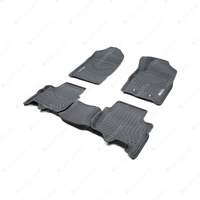 Front + Rear Trufit 3D Rubber Mats Maxtrac Series for Ford Everest UA 2015-2022