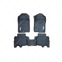 F + R Trufit 3D Rubber Mats Maxtrac Series for Ford Everest 2022-On Next Gen