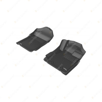 Front Pair Trufit 3D Rubber Mats Kagu for Ford Ranger PX PX2 PX3 2011-2022