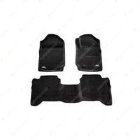 F + R Trufit 3D Carpet Mats Kagu Series for Ford Ranger PX PX2 PX3 2011-2021