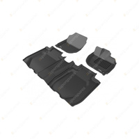 Front + Rear Trufit 3D Rubber Mats Kagu Series for Honda HRV 2014-2022