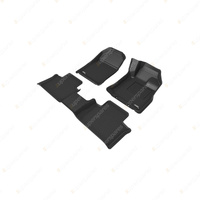 F + R Trufit 3D Rubber Mats Kagu Series for Mazda BT50 Space Cab 2020-2023