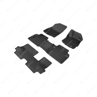 3 Rows Trufit 3D Rubber Mats Kagu Series for Mitsubishi Outlander ZJ ZK ZL 07-20