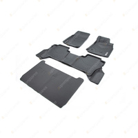 3 Rows Trufit 3D Rubber Mats Maxtrac for Mitsubishi Pajero NS NT NW NX 2006-2021