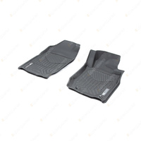 Front Trufit 3D Rubber Mats Maxtrac for Mitsubishi Triton Dual Cab MQ 2015-2017