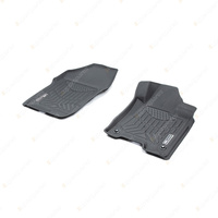 Front Trufit 3D Rubber Mats Maxtrac for Nissan Navara D23 NP300 5 Ser 2021-On