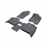 F + R Trufit 3D Rubber Mats Maxtrac for Nissan Navara D23 NP300 3 4 5 Ser 17-On