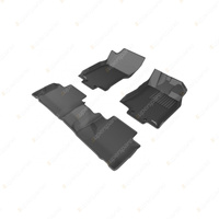 Front + Rear Trufit 3D Rubber Mats Kagu Series for Nissan X-Trail T31 2008-2013