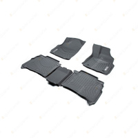 F + R Trufit 3D Rubber Mats Maxtrac Series for Toyota Fortuner Auto 2015-On