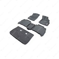 3 Rows Trufit 3D Rubber Mats Maxtrac Series for Toyota Fortuner Auto 2015-On