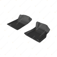 Front Pair Trufit 3D Rubber Mats Kagu Series for Toyota Hilux Dual Cab 2005-2011