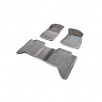 F + R Trufit 3D Carpet Mats Kagu for Toyota Hilux AN10 AN20 2005-2011 Gray