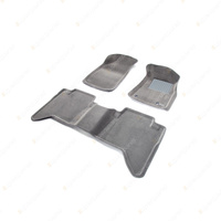 F + R Trufit 3D Carpet Mats Kagu Series for Toyota Hilux AN30 2012-2015 Gray