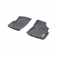 Front Pair Trufit 3D Rubber Mats Maxtrac for Toyota Hilux 8Th Gen Manual 2015-On