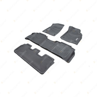 3 Rows Trufit 3D Rubber Mats Maxtrac Series for Lexus LX570 LX450d 2007-2012