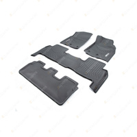 3 Rows Trufit 3D Rubber Mats Maxtrac for Toyota Landcruiser 200 GX GXL 2013-2021