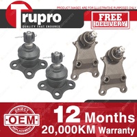 4 Pcs Trupro Lower+upper Ball Joints for HOLDEN JACKAROO UBS 26 73 4WD 98-03_