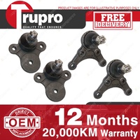 4 Pcs Trupro Lower+upper Ball Joints for FORD COURIER 20 22 SGCD SGHW 80-85