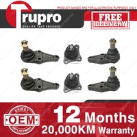 6 Pcs Trupro Lower+upper Ball Joints for MITSUBISHI PAJERO 4WD NM NP NS NT