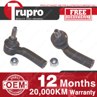 2 Pcs Trupro LH+RH Outer Tie Rod Ends for VOLKSWAGON POLO POWER STEER 94-99