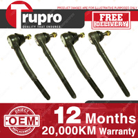 4 Trupro Outer Inner Tie Rod for CADILLAC DEVILLE FLEETWOOD BROUGHAM 1977-85