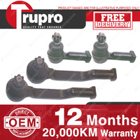 4 Trupro Outer Inner Tie Rod for FORD COURIER 2.0 2.2L 2WD SCGE SGHW 1987-03/96