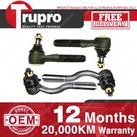 4 Pcs Trupro Outer Inner Tie Rod for NISSAN COMMERCIAL NISSAN 720 4WD 4/80-3/83