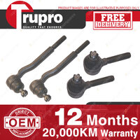 4 Pcs Trupro Outer Inner Tie Rod Ends for TOYOTA TARAGO YR2 CR2 11/82-7/85