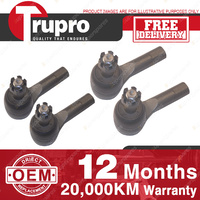 4 Trupro Outer Inner Tie Rod for NISSAN COMMERCIAL NAVARA 4WD D22 SERIES 97-01