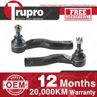 2 Pcs Trupro Tie Rod Ends for Toyota Avensis ACM20 ACM21 2.0L 2.4L 2001 - 2010