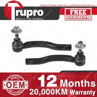 2 Pcs Trupro Tie Rod Ends for Toyota Prius ZVW30R ZVW30 Hybrid 07/2009 - 02/2016