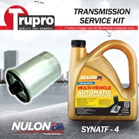 SYNATF Transmission Oil + Filter Kit for Jeep Cherokee KJ KK Wrangler TJ JK SPIN