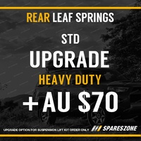 Suspension Lift Kit Upgrade Option - Rear Heavy Duty Rating Leaf Springs
