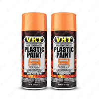 2 x VHT High Temperature Engine Cover & Shrouds Plastic Paint Gloss Orange SP823