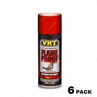 6 x VHT Flame Proof High Heat Coating Header And Exhaust Spray Paint Red SP109