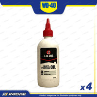 4 x WD-40 General Purpose Handy Oil 120ML - Low Odour Multi-Purpose Oil