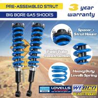 Front Webco HD Raised Pre Assembled struts for ISUZU D-MAX TF 4WD 3.0 12-20