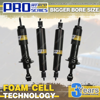 Front + Rear 2" Lift Foam Cell Shock Absorbers for Nissan Navara D40 Coil Front