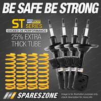 Front Rear Webco Shock Absorbers Raised Springs for Subaru Forester SF F5 97-02