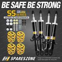 F + R Webco Shock Absorbers Lowered King Springs for Ford Fairlane LTD Landau AU