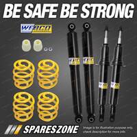 F + R Webco Shock Absorbers Super Low King Springs for Ford Falcon Fairmont FG