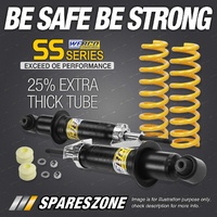 Rear Webco Shock Absorbers Raised King Springs for HOLDEN COMMODORE SEDAN VE