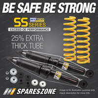 Front Webco Shock Absorbers Raised King Springs for Mazda BT-50 TF 20-On Tapered