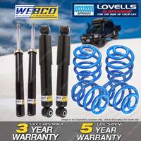 Front Rear Webco Shock Absorbers Lovells Sport Low Springs for Volvo 940 90-96