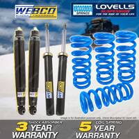 Front Rear Webco Shock Absorbers Lovells Raised Springs for Volvo 240 260 83-93