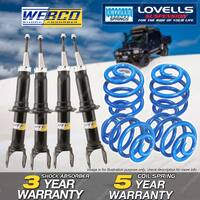 Front Rear Webco Shock Absorbers Lovells Sport Low Springs for Honda Accord CA5